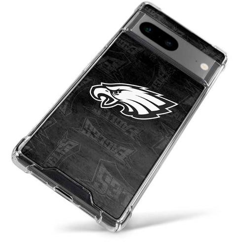 NFL Philadelphia Eagles Black & White Google Pixel 8 Clear Case